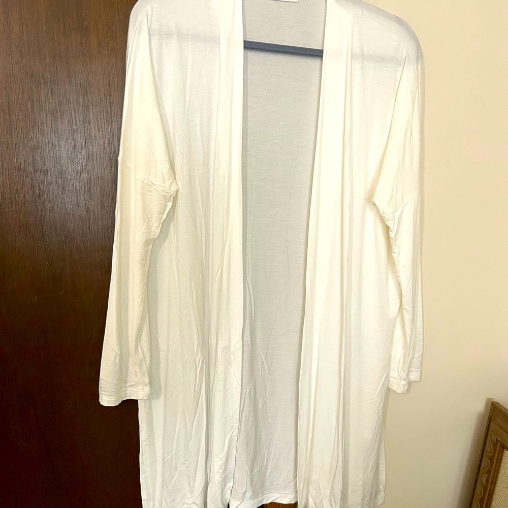 Carly Jean los Angels off white Open Cardigan 1 lg 1 XL
